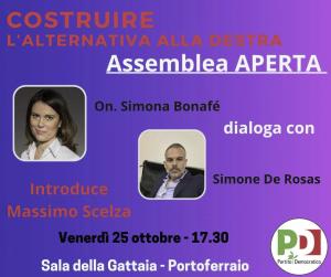 Assemblea pubblica del PD elbano con l'on. Simona Bonafè