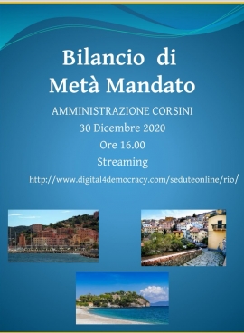 Il Comune di Rio presenta il bilancio di metà mandato