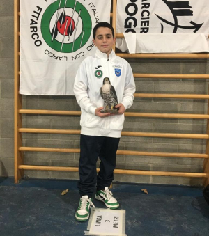 Gara regionale 18 mt indoor FITARCO, Leonardo Cafaro fa 500 tondo e vince