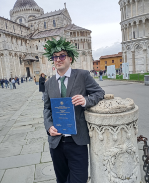 Manuel Sardi si è laureato all&#039;Università di Pisa con 110 e lode