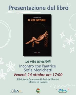 In biblioteca a Campo la presentazione del romanzo &quot;Le vite invisibili&quot;