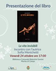 In biblioteca a Campo la presentazione del romanzo "Le vite invisibili"