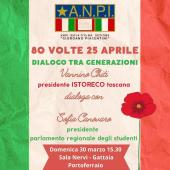 80 volte 25 aprile. Un dialogo con Vannino Chiti e Sofia Canovaro