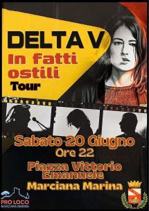Le potenti atmosfere musicali dei Delta V sul palco a Marciana Marina