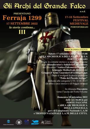 Torna a Portoferraio la 3^ edizione di &#039;Ferraja 1299&#039; il Festival medievale