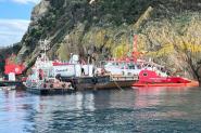 Iniziate le operazioni di messa in sicurezza per la nave oceanografica incagliata all'Enfola