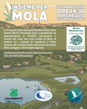 Insieme per Mola: una giornata di pulizia per celebrare la Giornata Mondiale delle Zone Umide