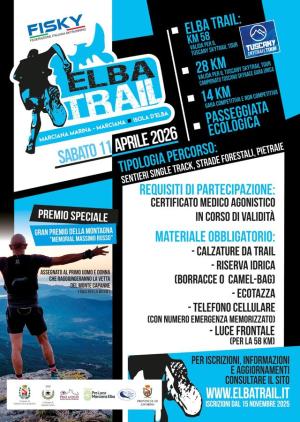 Elba Trail 2026: trail running, natura e inclusione con la partecipazione dei Vagamonti