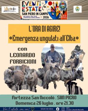 L'ORA DI AGIRE! -  Emergenza ungulati all’Elba