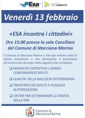 Esa incontra i cittadini di Marciana Marina