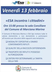 Esa incontra i cittadini di Marciana Marina