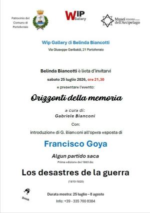 Alla Wip Gallery "Orizzonti della memoria" con un capolavoro di Francisco José de Goya y Lucientes