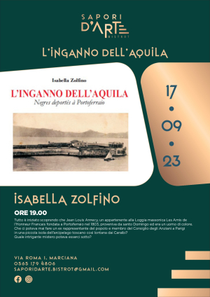A Sapori D’Arte Bistrot la presentazione de “L’inganno dell’Aquila&quot; di Isabella Zolfino