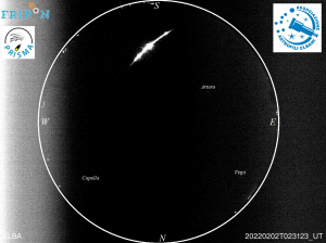 Una meteora  nei cieli elbani