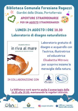 Laboratorio di disegno naturalistico alla Biblioteca delle Ghiaie