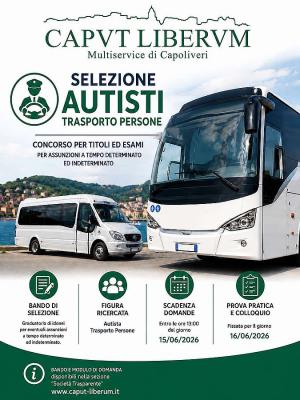 Caput Liberum srl pubblica un bando di selezione per autista trasporto persone
