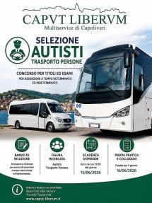 Caput Liberum srl pubblica un bando di selezione per autista trasporto persone