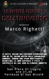 “Le entità oscure dell'universo” - A San Piero una serata con Marco Righetti