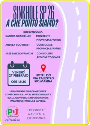 Viabilità e lavori sulla SP26: confronto pubblico con Provincia e Regione