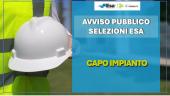 ESA: avviso di selezione per l'assunzione di un capo impianto