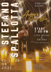 Stefano Spallotta in concerto all'Andrea’s Garden Bar di Capoliveri