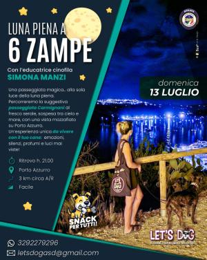 Luna piena a sei zampe - Passeggiata notturna con il tuo cane sulla panoramica Carmignani