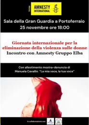 Cambio programma per l'evento di oggi con Amnesty alla Gran Guardia