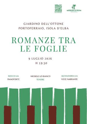 “Romanze tra le foglie” - Musica e poesia al Giardino dell’Ottone