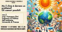 "Il cambiamento climatico e le sue implicazioni geopolitiche" è il tema dell'incontro con Francesco Dini a San Piero