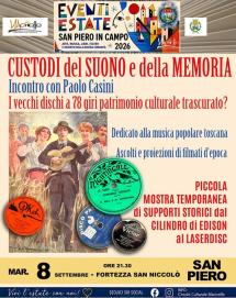 A San Piero “Custodi del suono e della memoria” con Paolo Casini