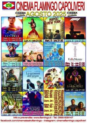 I film in programma al Cinema Flamingo di Capoliveri