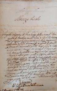 Portoferraio 1727. Angiolo Agarini diviene suddito del Granduca di Toscana