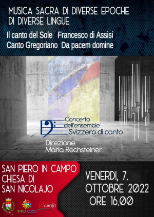 Concerto di musica sacra nella chiesa di San Niccolò a San Piero