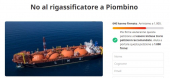 Già in 600 (a Piombino) firmano contro il rigassificatore