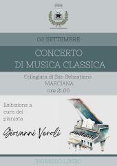 Il Pianista Giovanni Veroli in concerto a Marciana