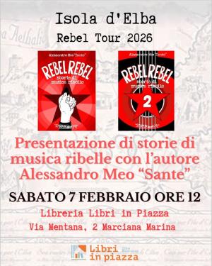 A Libri in Piazza la presentazione di "Rebel Rebel – storie di musica ribelle"