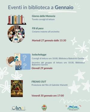 I prossimi eventi in programma alla biblioteca di Campo