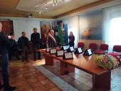 Le celebrazioni di Santa Barbara a Rio - con le targhe per gli ultimi assunti in miniera