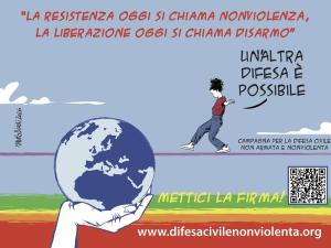 A Carpani, da oggi, si può firmare per la Difesa civile non armata e nonviolenta